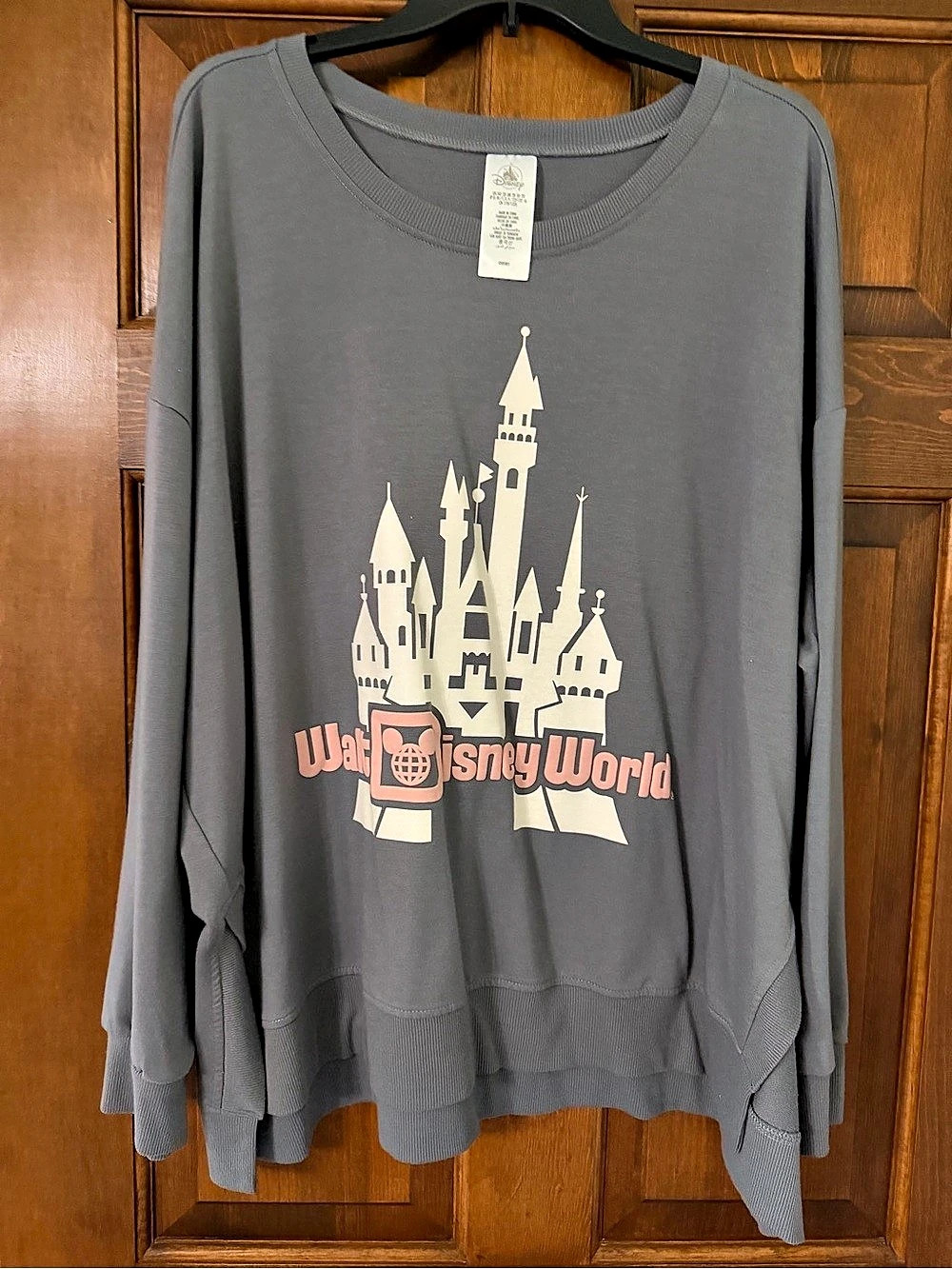 Disney Walt Disney World Castle Graphic Sweatshirt Gray 2X